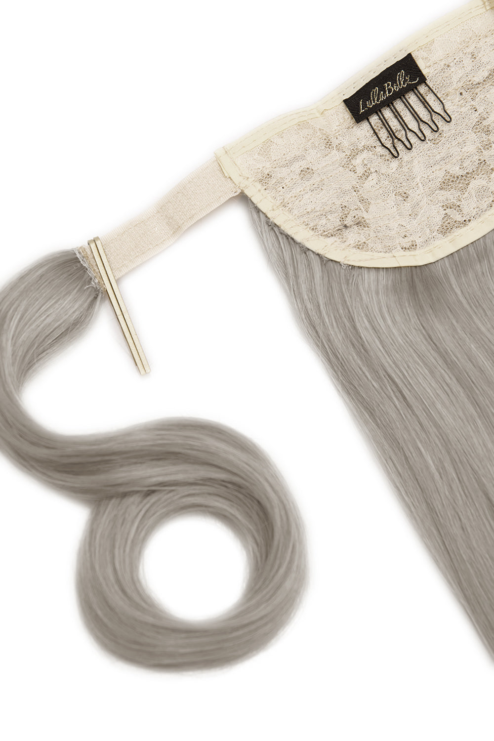 Poney enveloppant Grande 26 po pour séchage au sèche-cheveux - BLONDS | GRIS ARGENTÉ #2