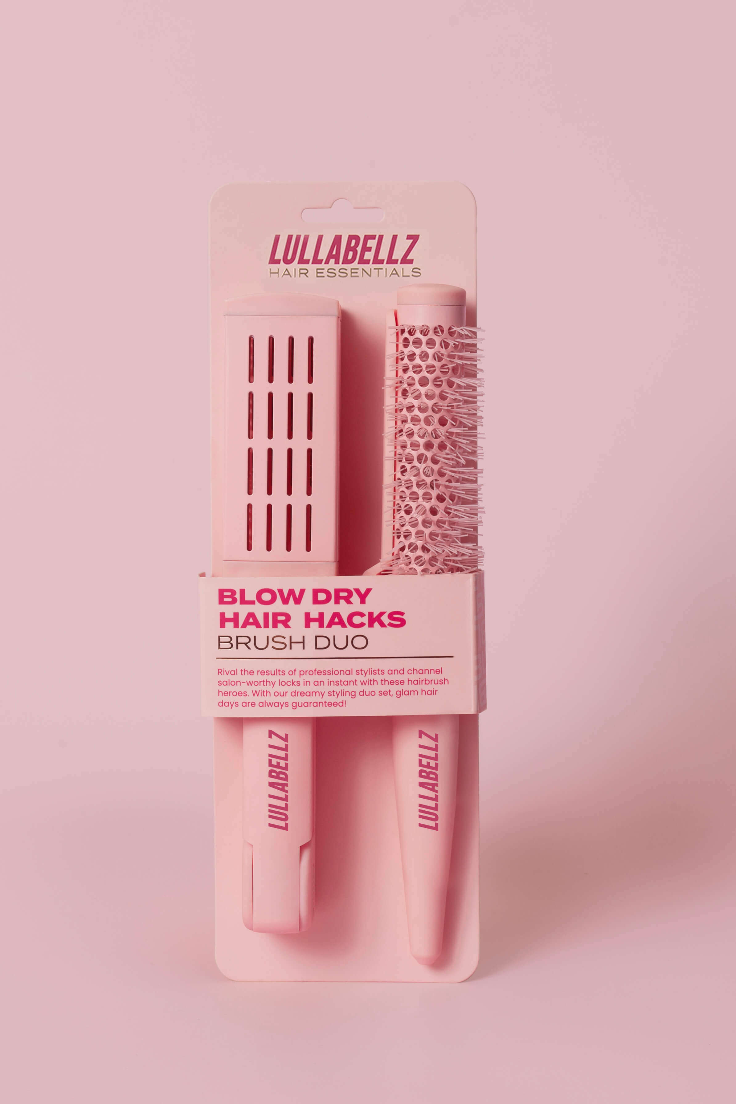 LullaBellz Blow Dry Hair Hacks Brush Duo Lullabellz