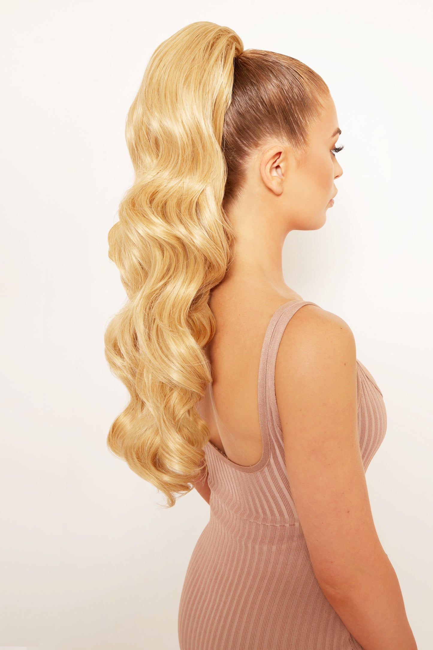Curly Glam 22" Pferdeschwanz mit Kordelzug