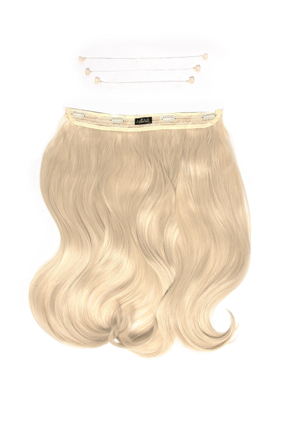 18” Halo Brushed Out Waves Hair Extensions & 16" Brushed Out Waves Claw Clip Duo + Hair Care Set - BLONDES | LIGHT BLONDE #2