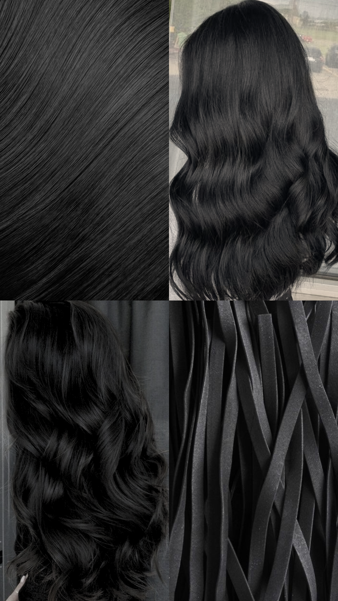 Extensions de cheveux bouclés super épais de 22 po en 5 pièces - NOIRS | NOIR NATUREL #4