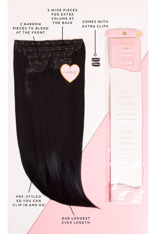 Super Thick 26" 5 Piece Statement Straight Clip In Hair Extensions