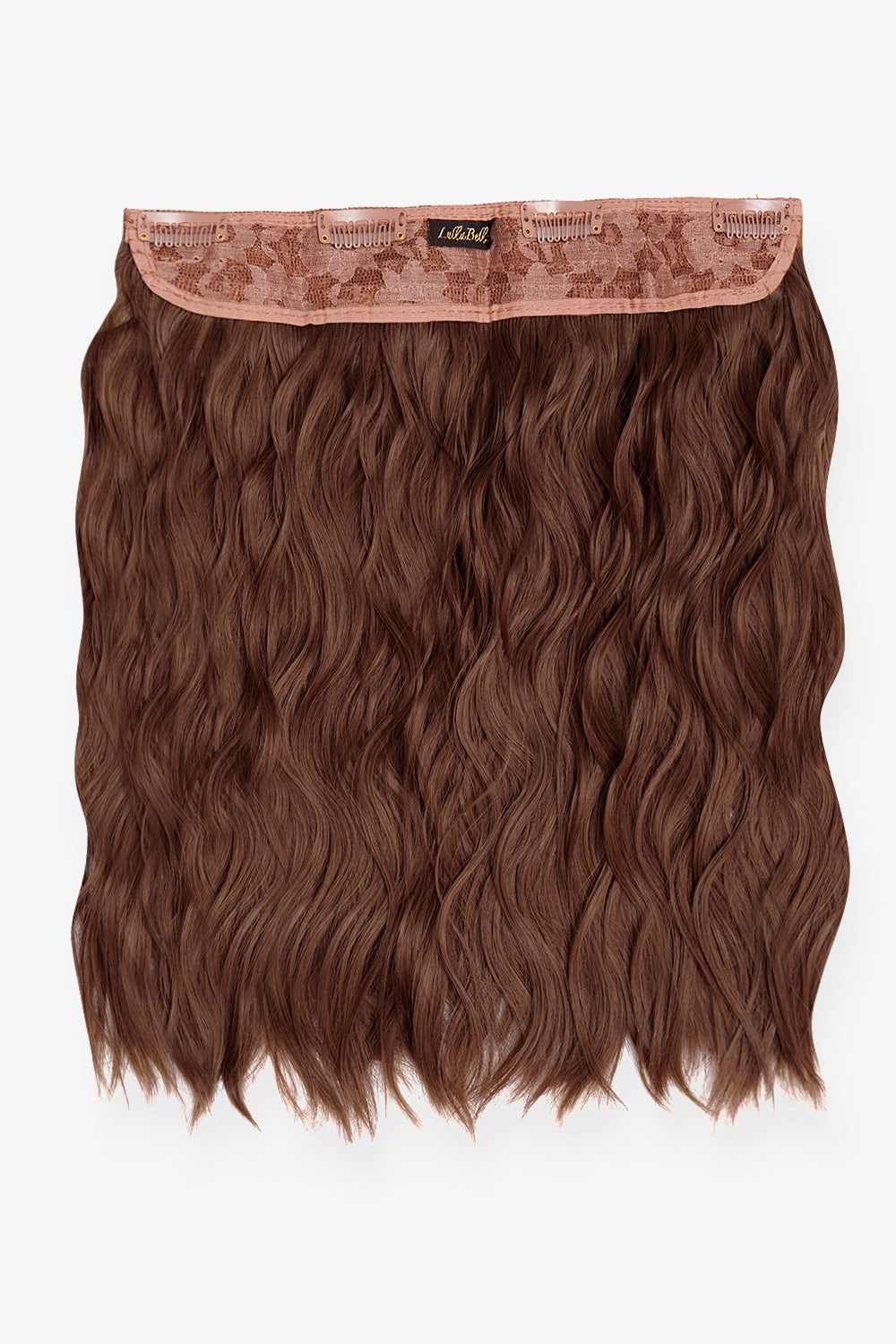 Thick 14" 1 Piece Textured Wave Clip-in Hair Extensions [Clearance Lines] - REDS | AUBURN #3