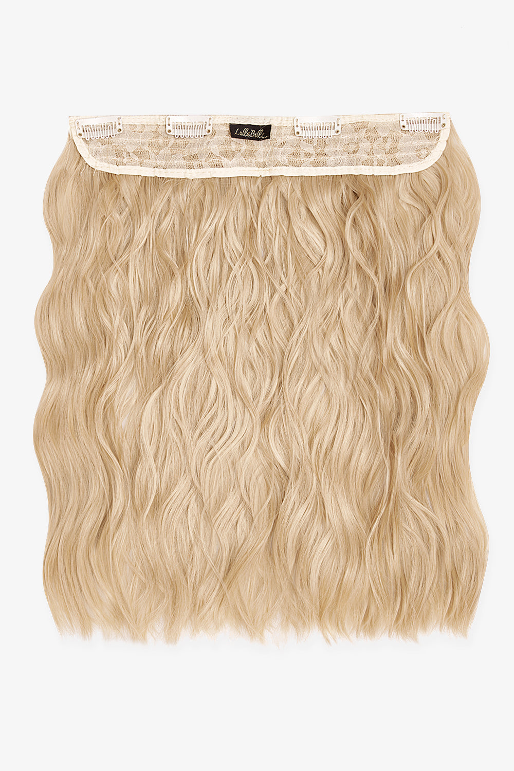 Thick 14" 1 Piece Textured Wave Clip-in Hair Extensions [Clearance Lines] - BLONDES | CHAMPAGNE BLONDE #1