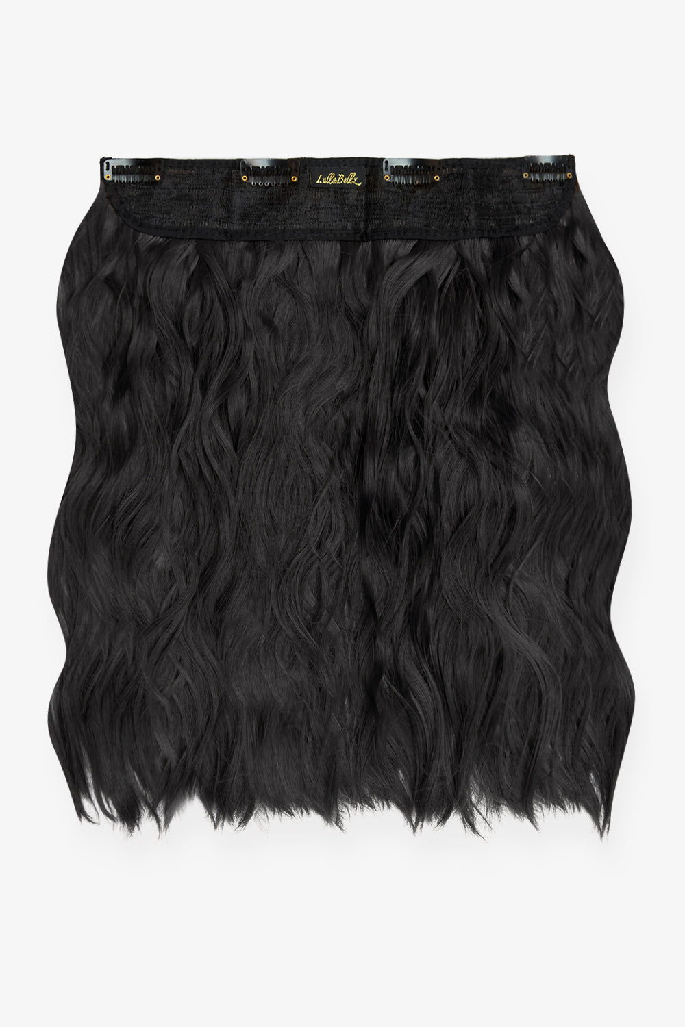 Thick 14" 1 Piece Textured Wave Clip-in Hair Extensions [Clearance Lines] - BLACKS | NATURAL BLACK #3