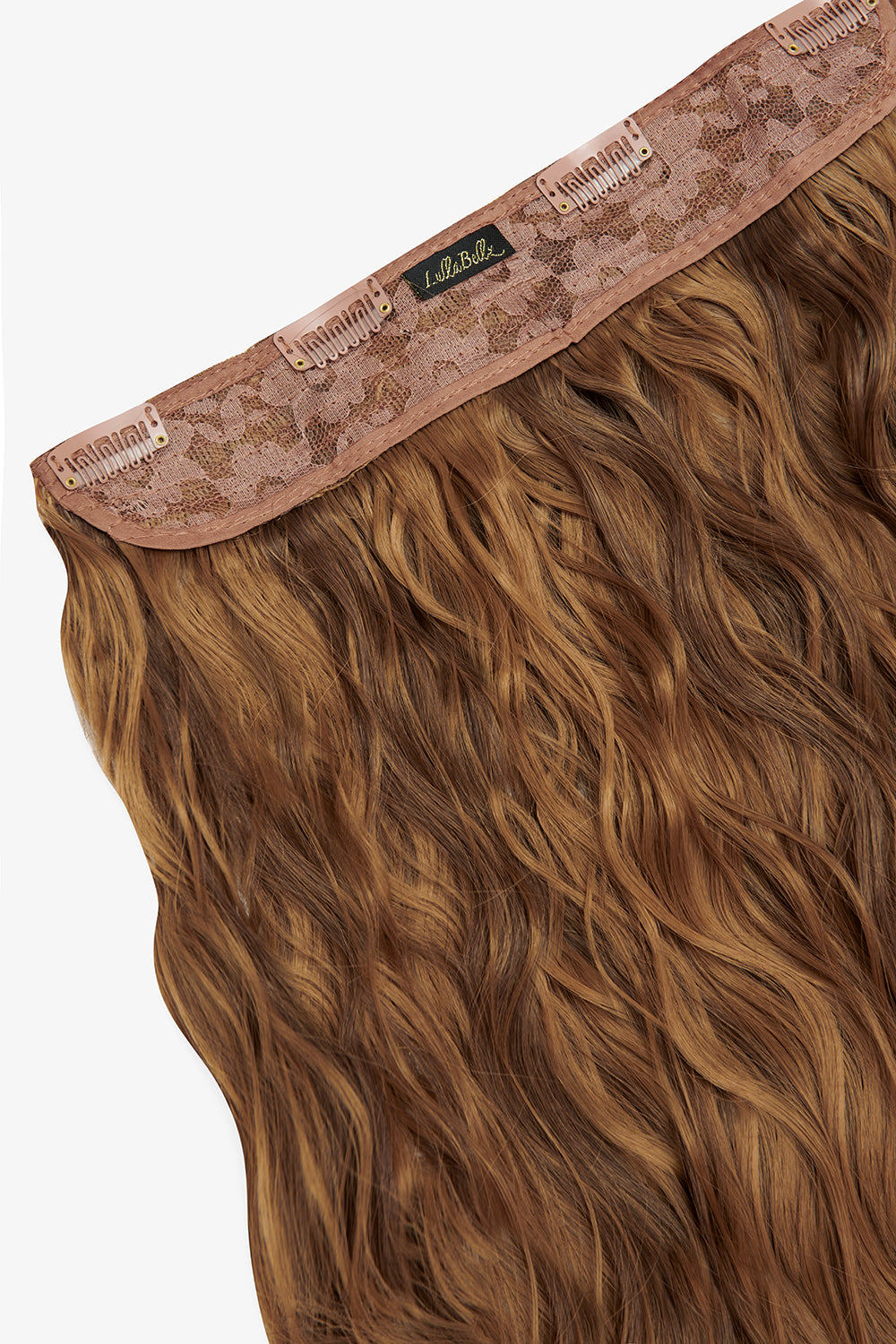 Thick 14" 1 Piece Textured Wave Clip-in Hair Extensions [Clearance Lines] - BROWNS | TOFFEE BROWN #2