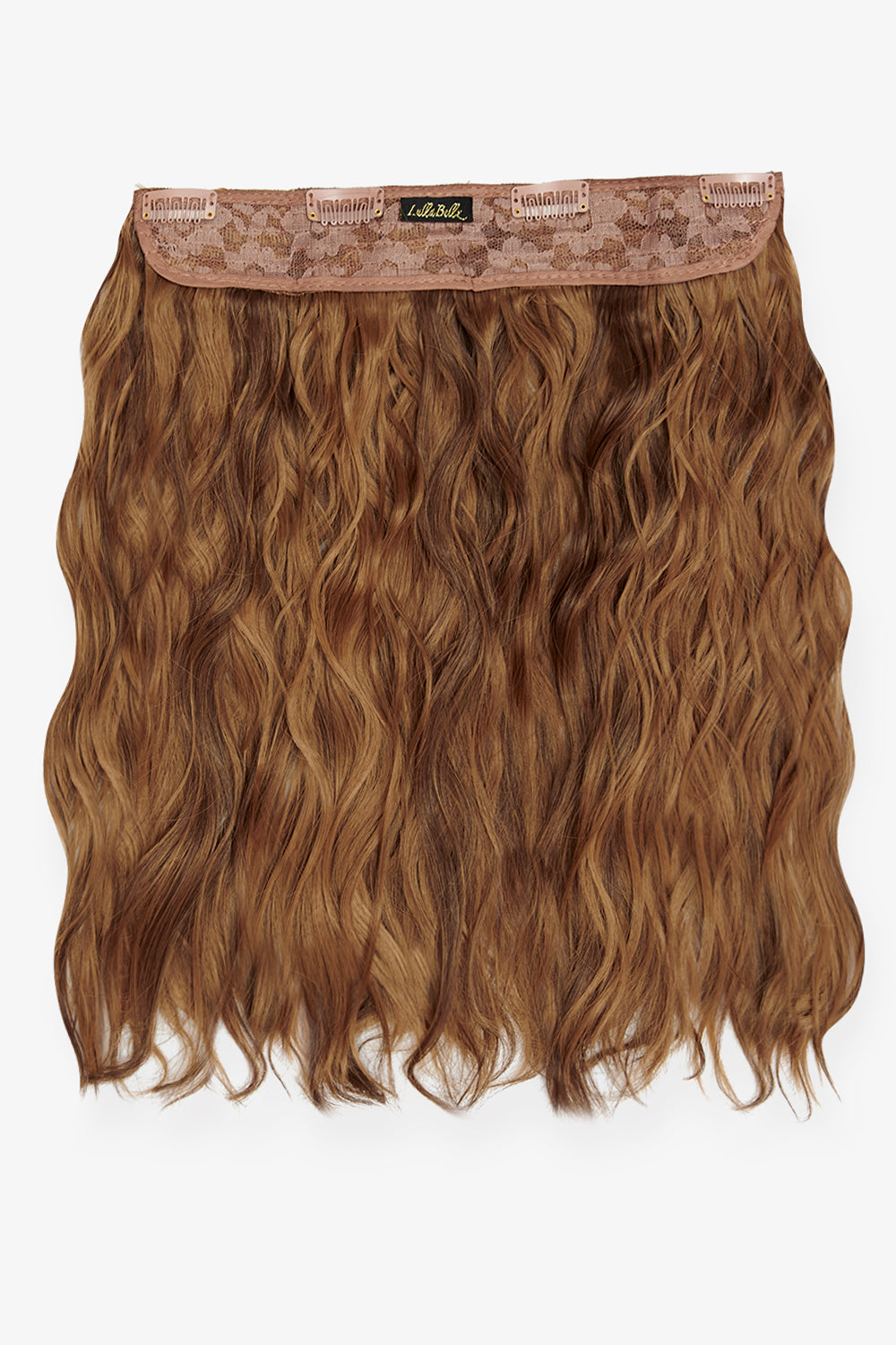 Thick 14" 1 Piece Textured Wave Clip-in Hair Extensions [Clearance Lines] - BROWNS | TOFFEE BROWN #1