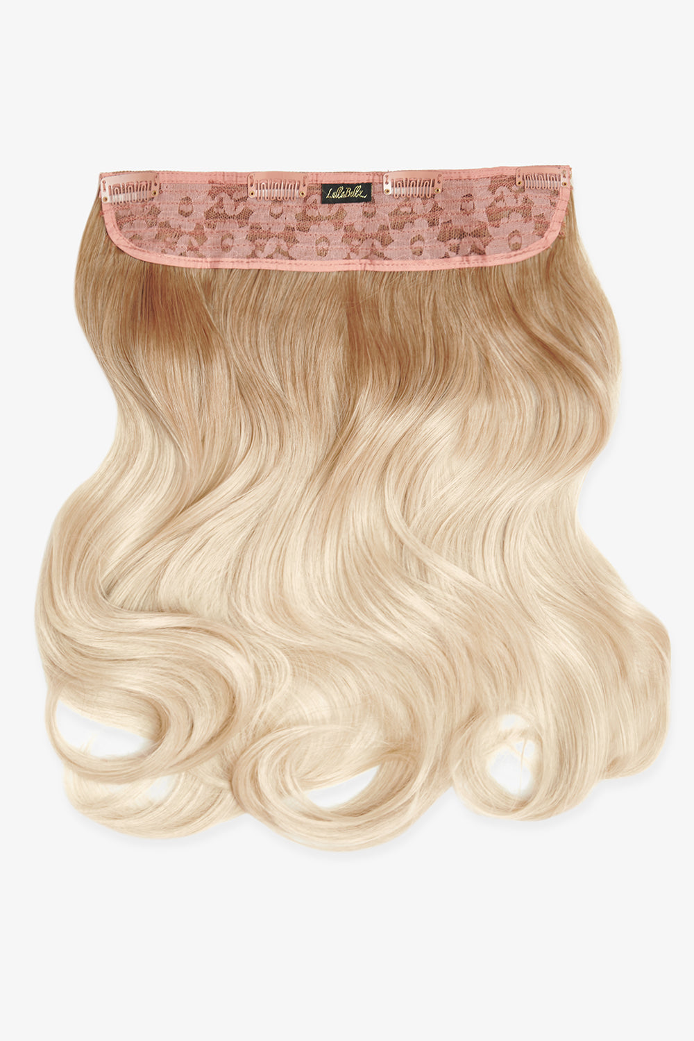 Dicke 16" 1-teilige lockige Clip-in-Haarverlängerungen - BLONDE | VERWURZELTES HELLBLOND #1