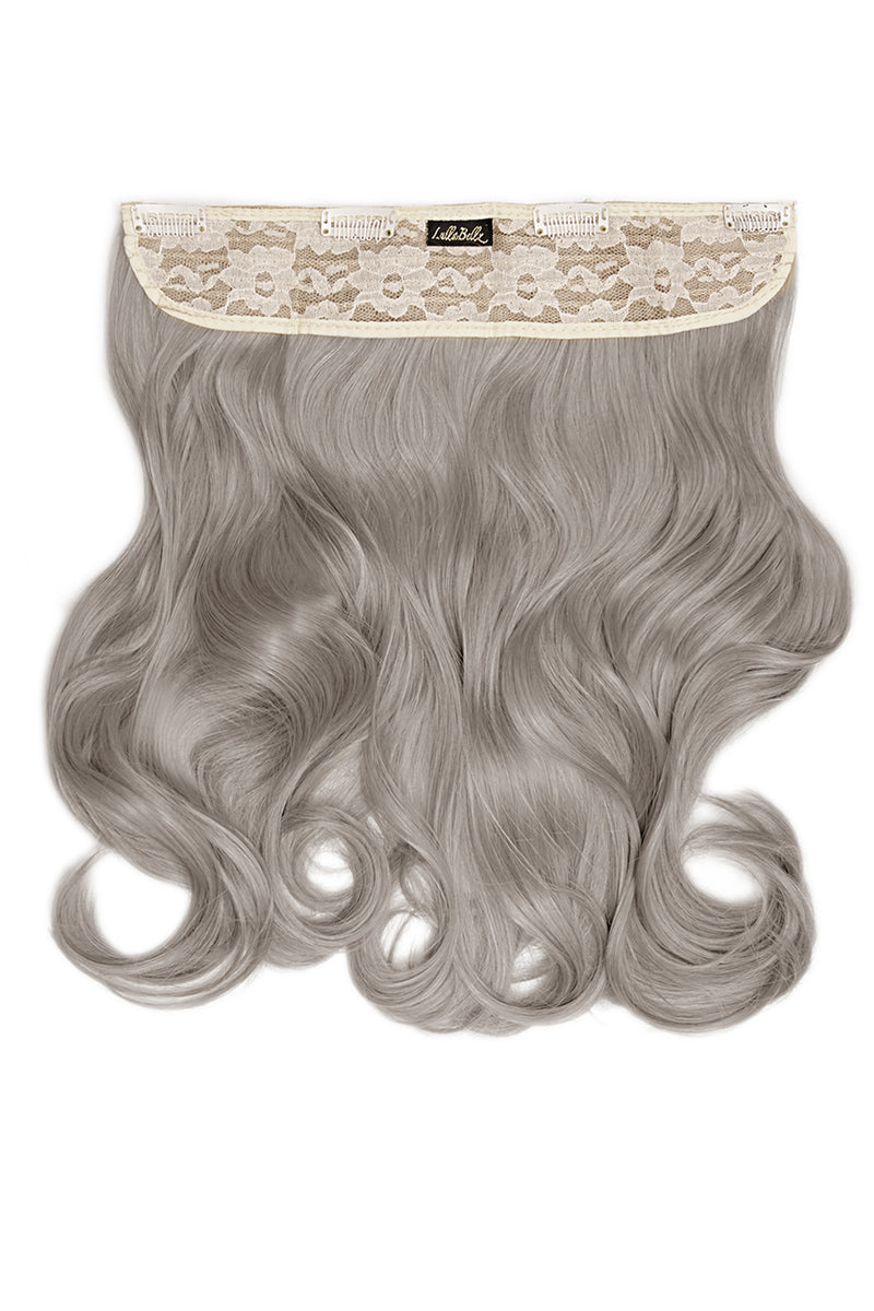 Dicke 16" 1-teilige lockige Clip-in-Haarverlängerungen - BLONDE | SILBER-GRAU #1
