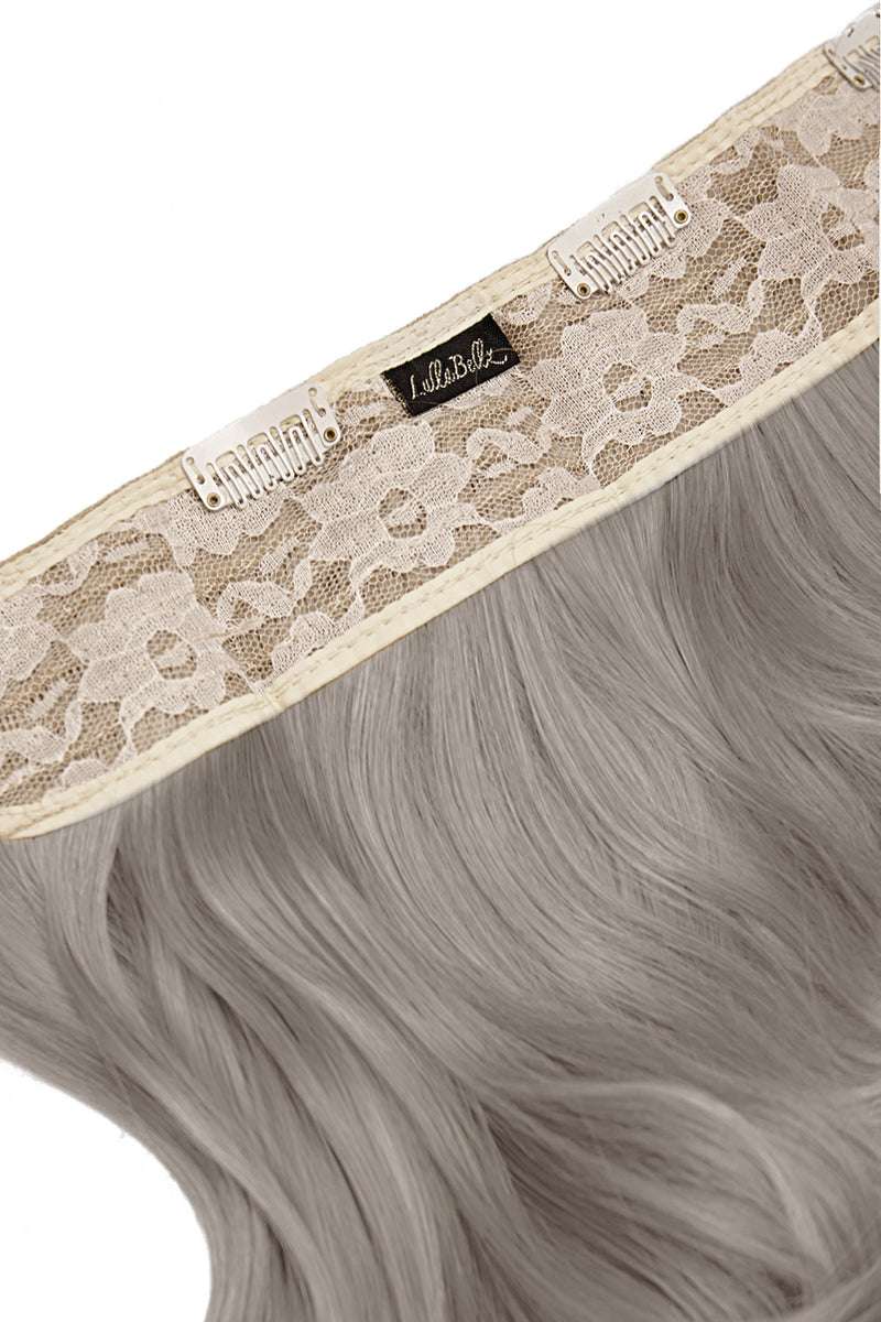 Dicke 16" 1-teilige lockige Clip-in-Haarverlängerungen - BLONDE | SILBER-GRAU #2