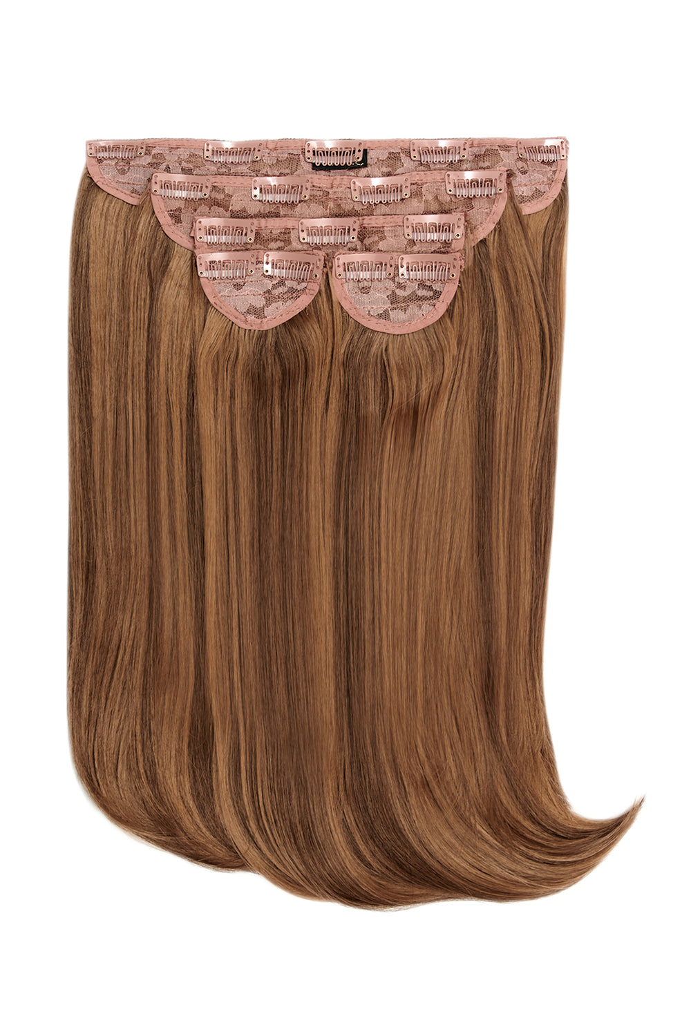 Super Thick 16" 5 Piece Curve Clip In Hair Extensions - BROWNS | TOFFEE BROWN #1
