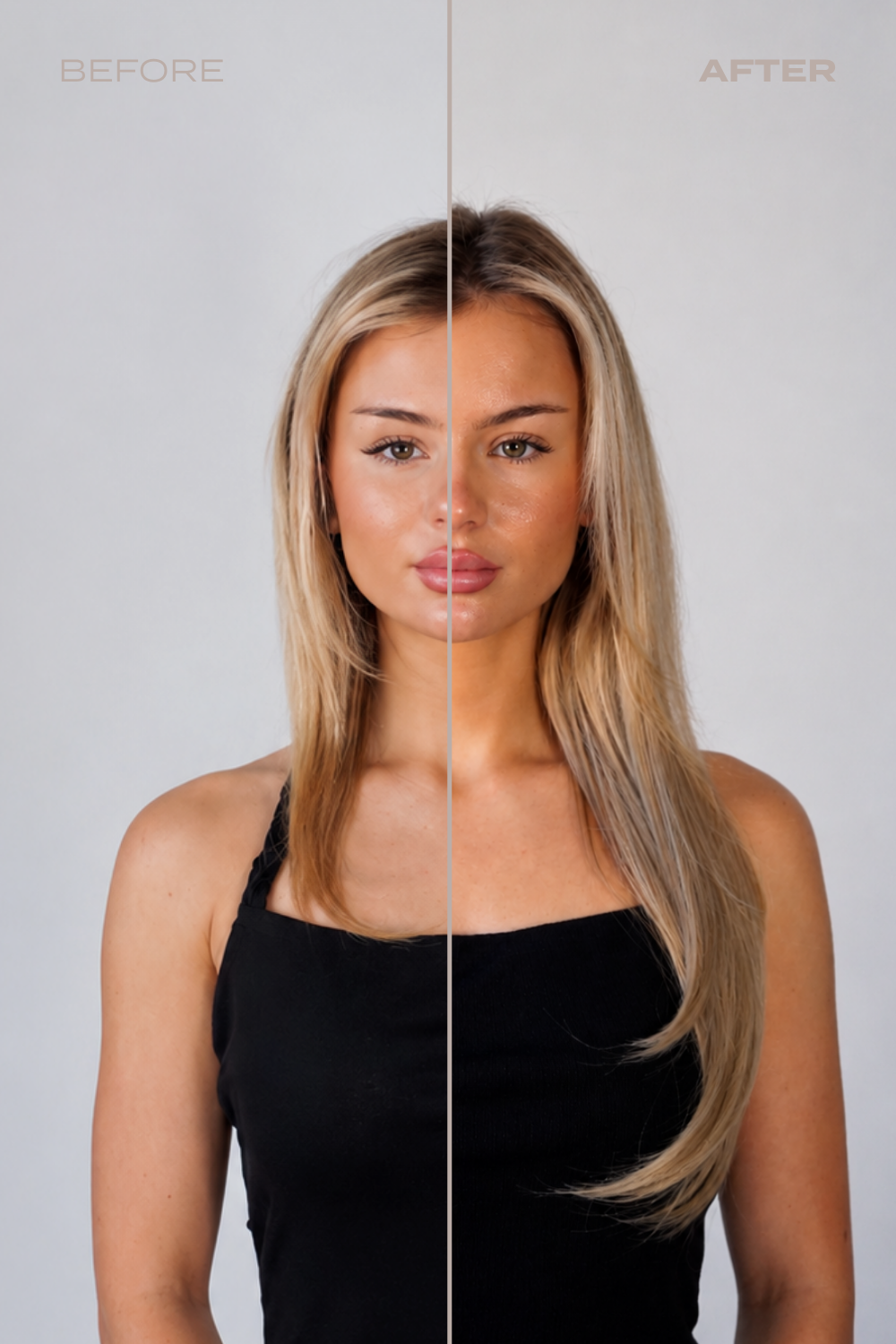18" 1 Piece Hidden Halo Straight Hair Extensions
