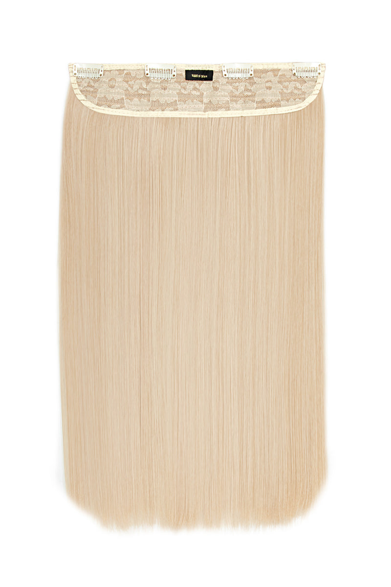 Thick 18" 1 Piece Straight Clip In Hair Extensions - BLONDES | LIGHT GOLDEN BLONDE #1