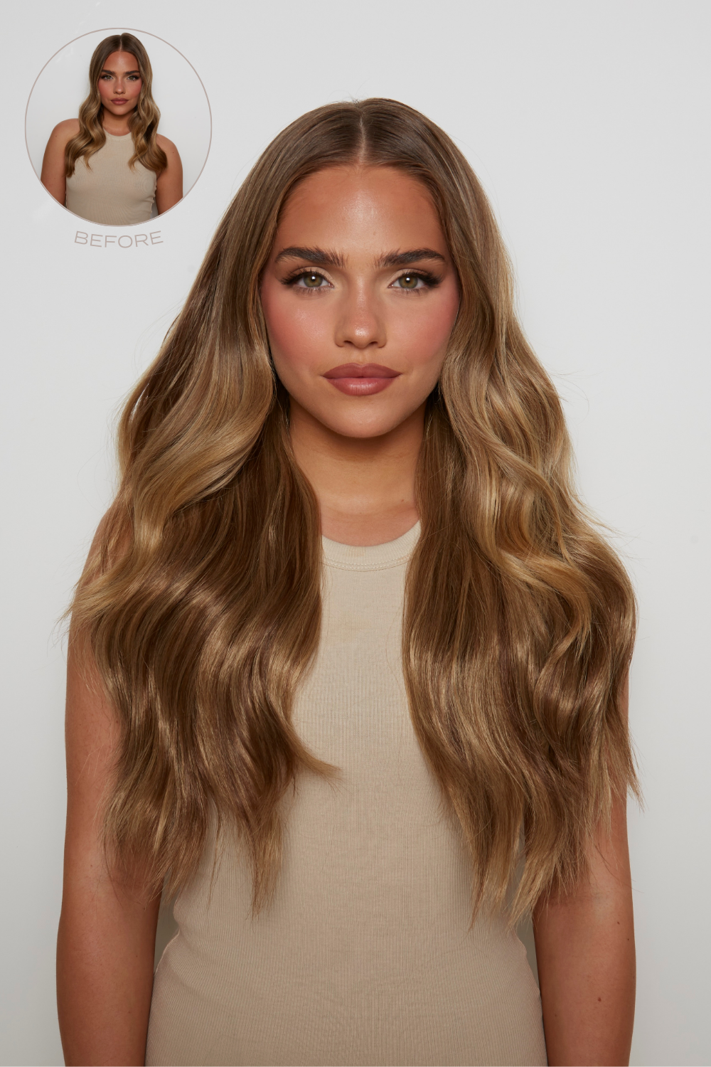 18” 1 Piece Hidden Halo Brushed Out Wave Hair Extensions