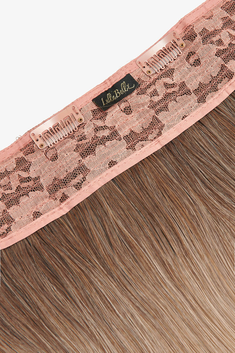 Thick 18" 1 Piece Straight Clip In Hair Extensions - BLONDES | ROOTED CALIFORNIA BLONDE #2