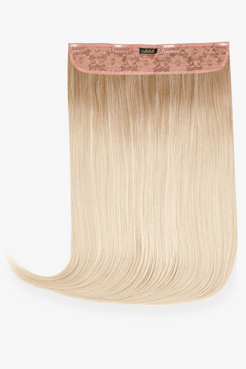 Thick 18" 1 Piece Straight Clip In Hair Extensions - BLONDES | ROOTED LIGHT BLONDE #1