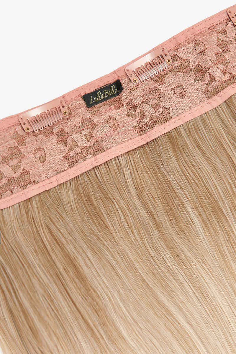 Thick 18" 1 Piece Straight Clip In Hair Extensions - BLONDES | ROOTED LIGHT BLONDE #2