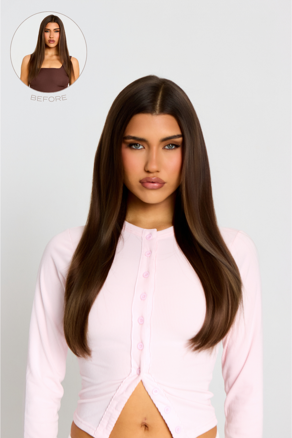 Thick 18" 1 Piece Straight Clip In Hair Extensions