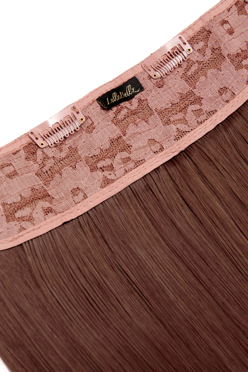 Thick 18" 1 Piece Straight Clip In Hair Extensions - REDS | AUBURN #2