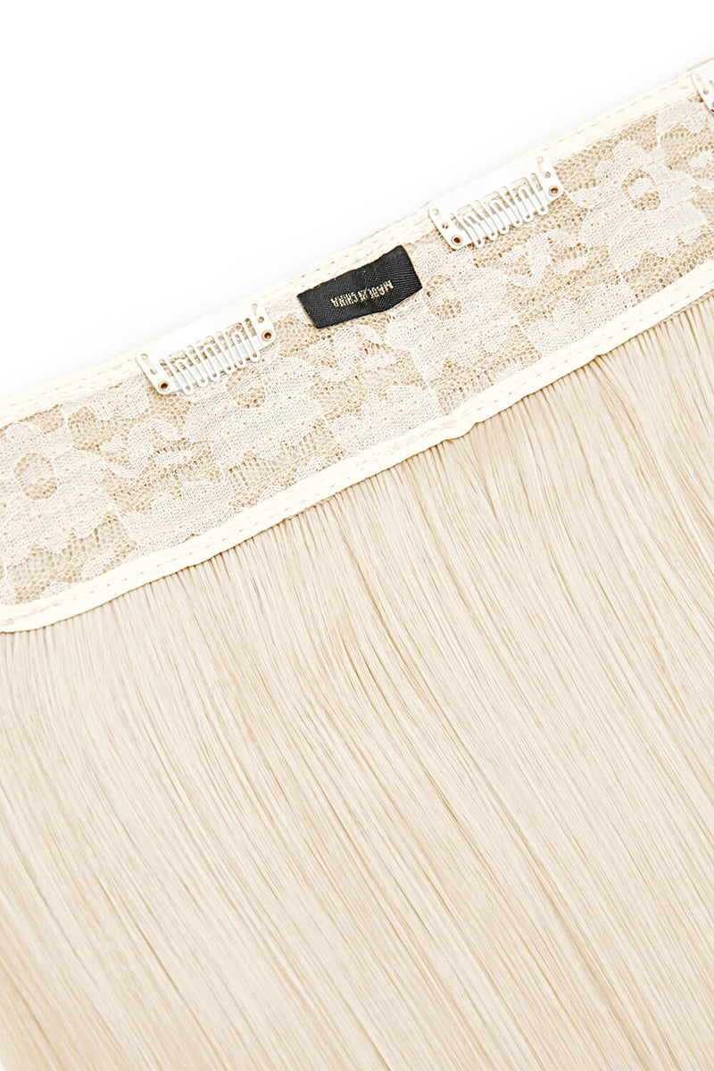 Dicke 18" 1-teilige gerade Clip-In-Haarverlängerungen - BLONDE | GEBLEICHTES BLOND #2