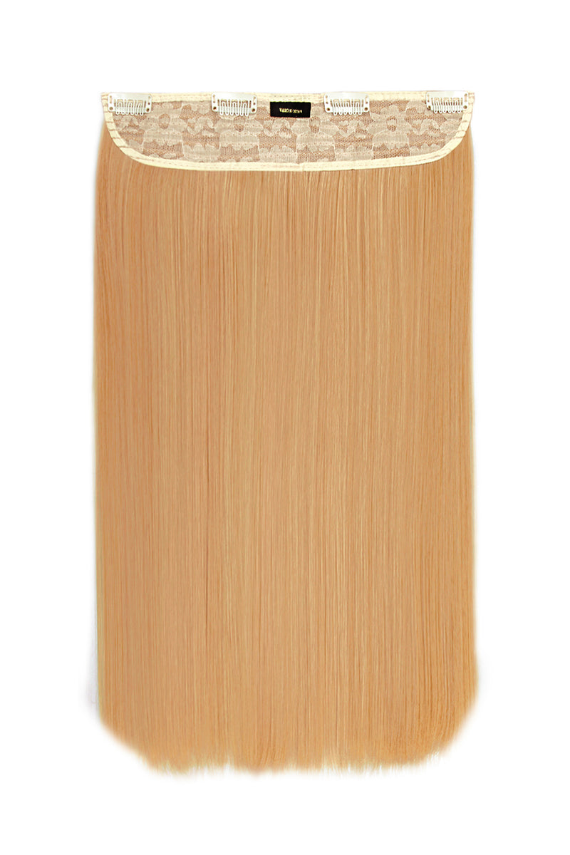 Dicke 18" 1-teilige gerade Clip-In-Haarverlängerungen - BLONDE | Karamellblond #1