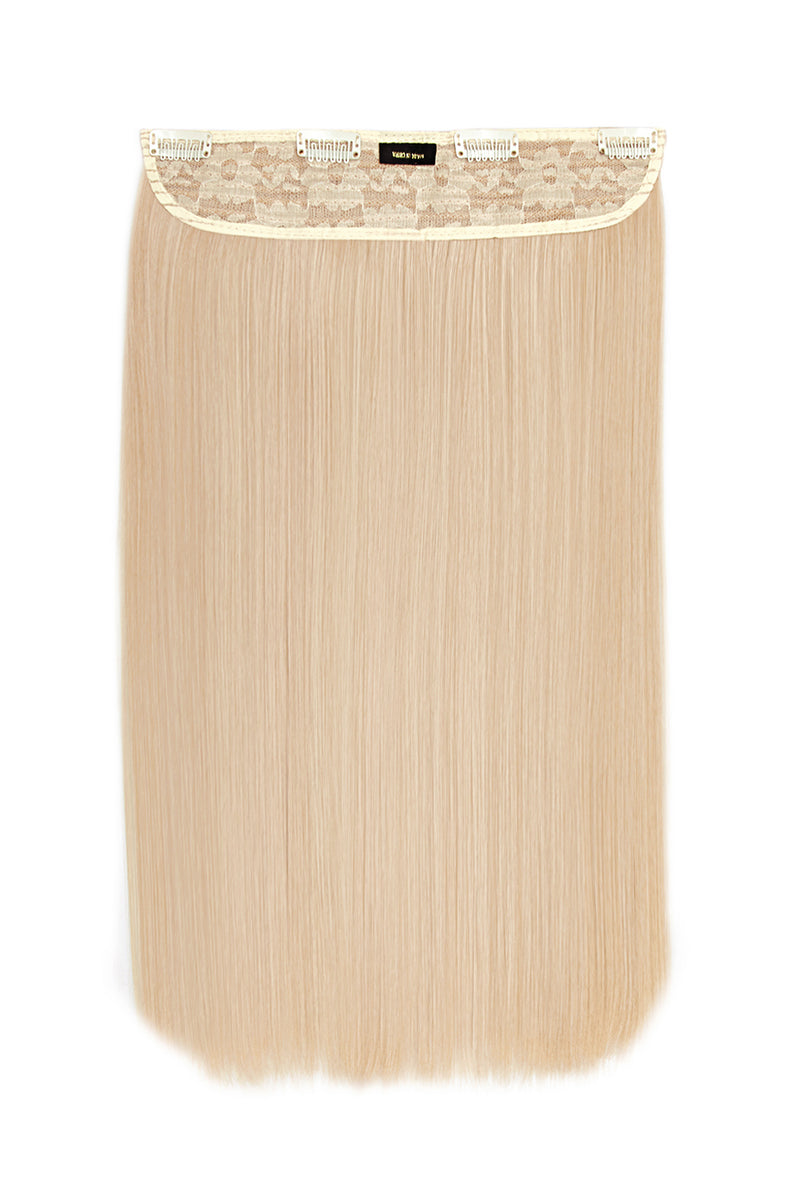 Thick 18" 1 Piece Straight Clip In Hair Extensions - BLONDES | CHAMPAGNE BLONDE #1