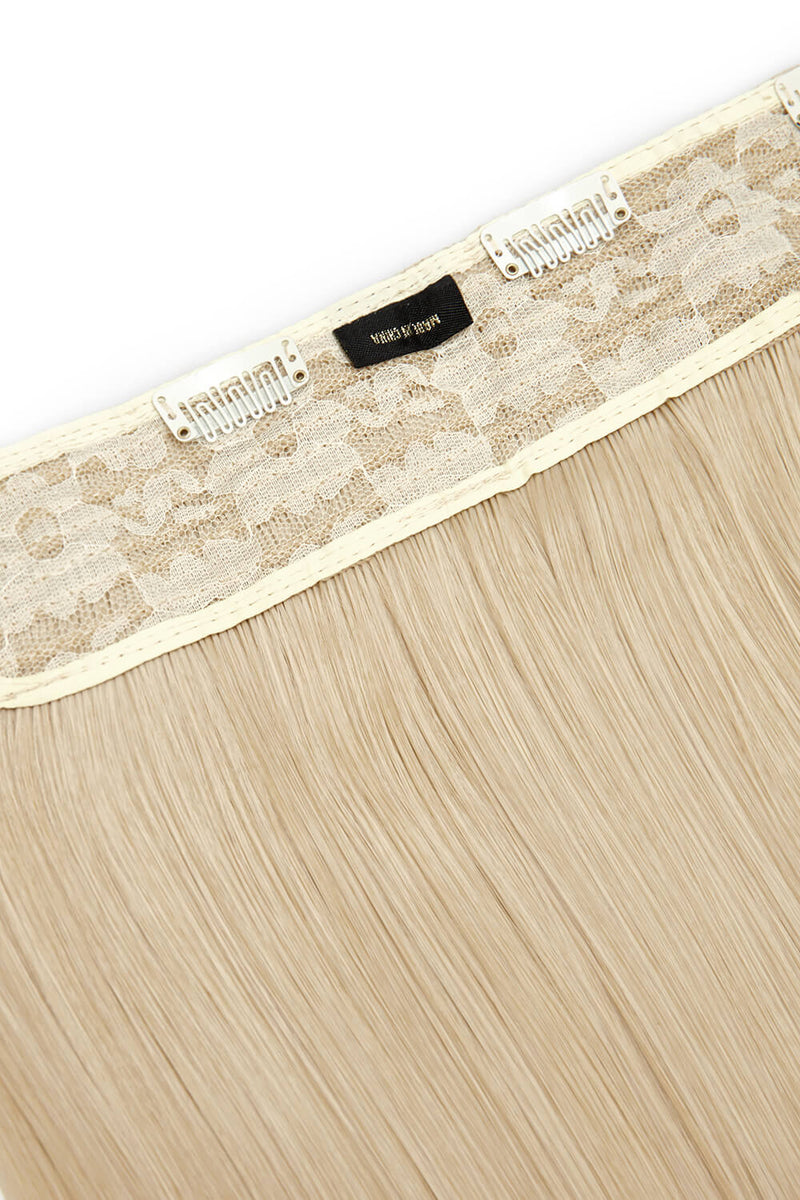 Thick 18" 1 Piece Straight Clip In Hair Extensions - BLONDES | CHAMPAGNE BLONDE #2