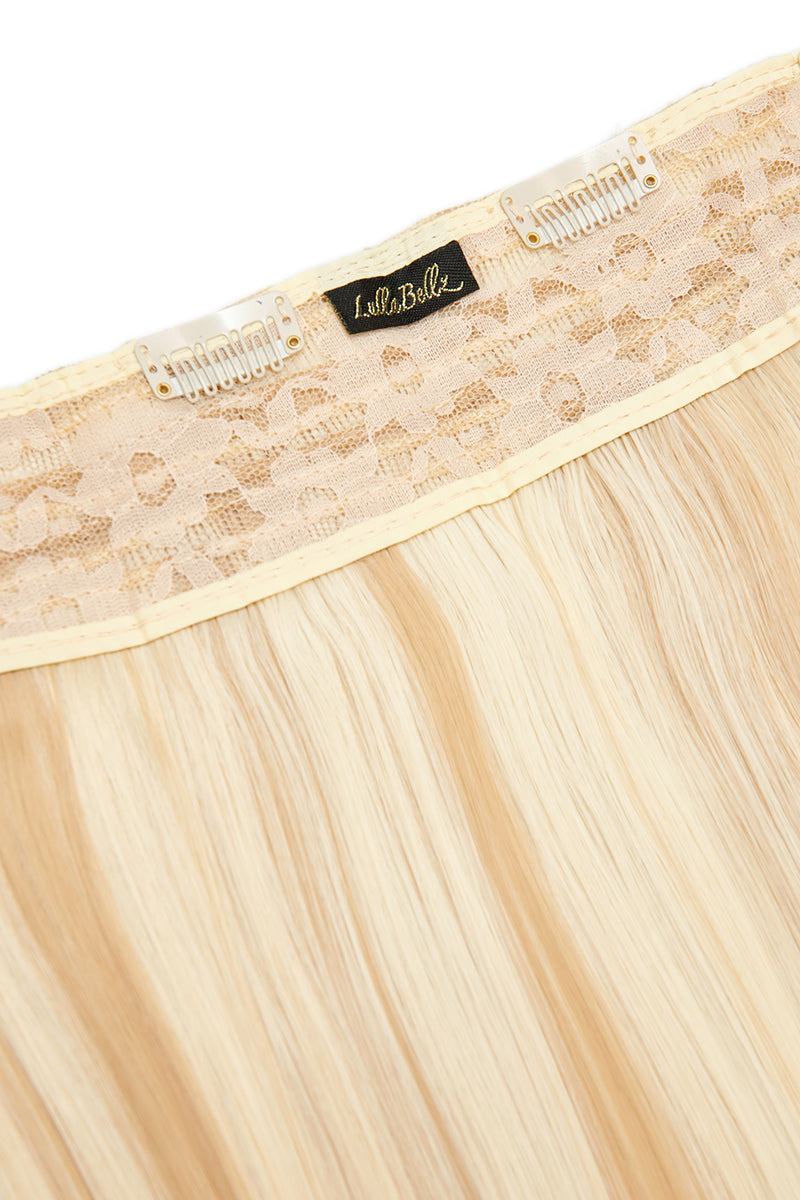 Thick 18" 1 Piece Straight Clip In Hair Extensions - BLONDES | HIGHLIGHTED CHAMPAGNE #2