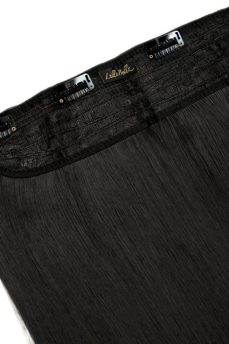 Thick 18" 1 Piece Straight Clip In Hair Extensions - BLACKS | NATURAL BLACK #4