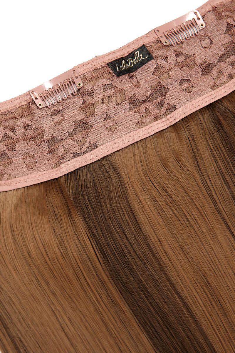 Thick 18" 1 Piece Straight Clip In Hair Extensions - BROWNS | TOFFEE BROWN #1