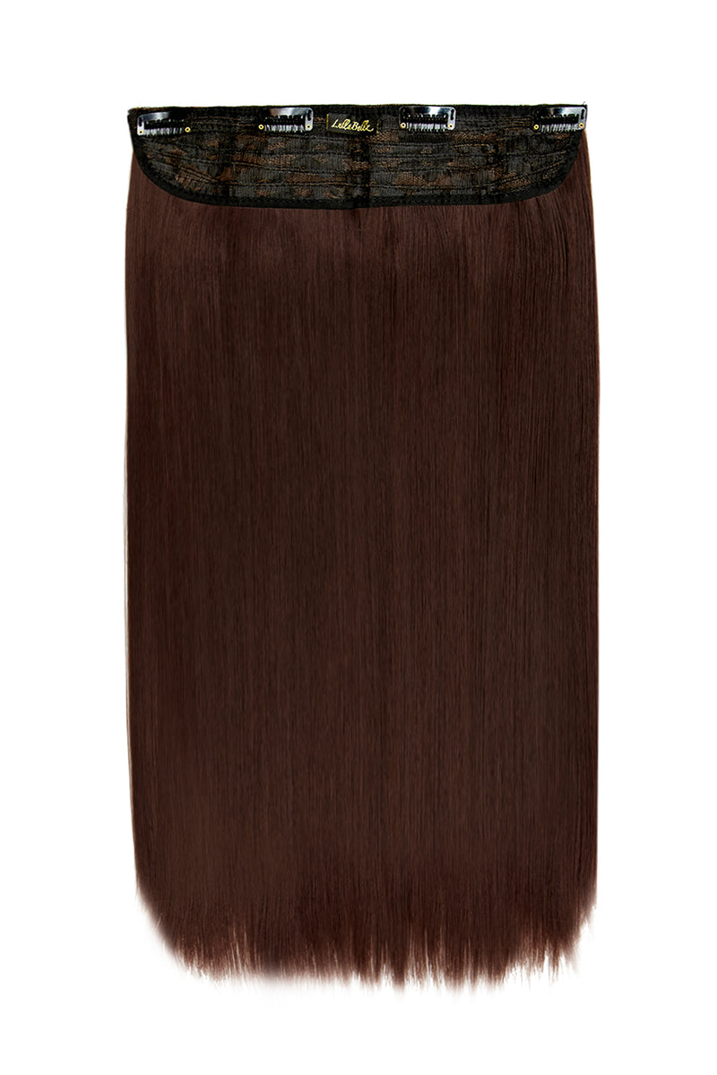 Thick 18" 1 Piece Straight Clip In Hair Extensions - BROWNS | WARM BRUNETTE #1