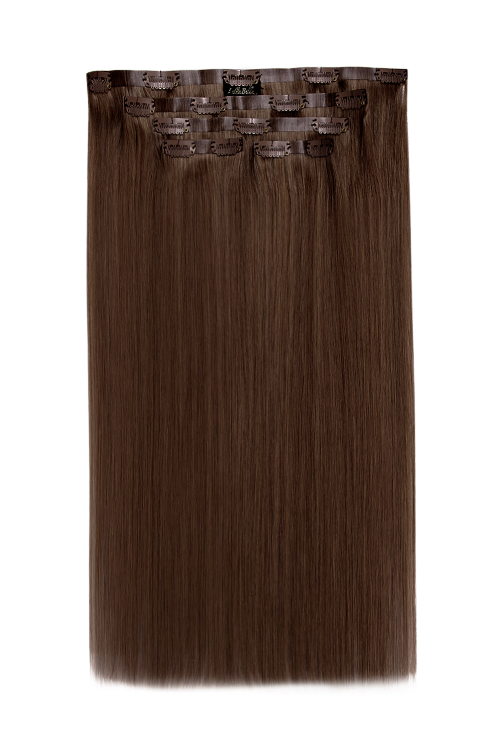 Luxury Gold 18" 150g 5 Piece Human Hair Extensions - BROWNS | CHESTNUT #1