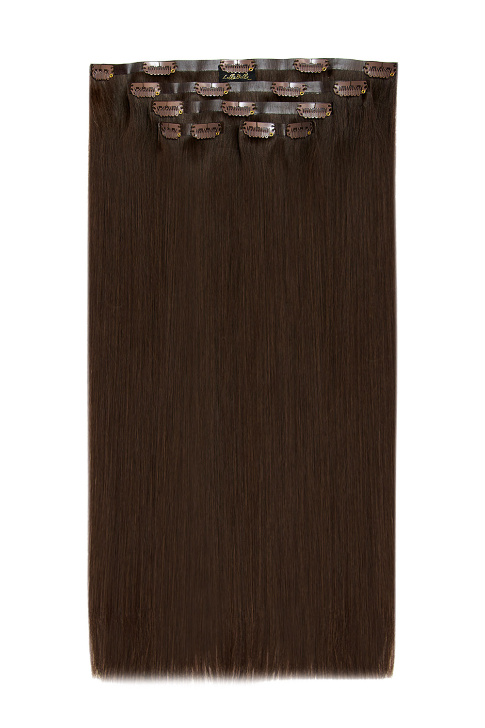 Luxury Gold 18" 150g 5 Piece Human Hair Extensions - BROWNS | CHOCOLATE BROWN #1