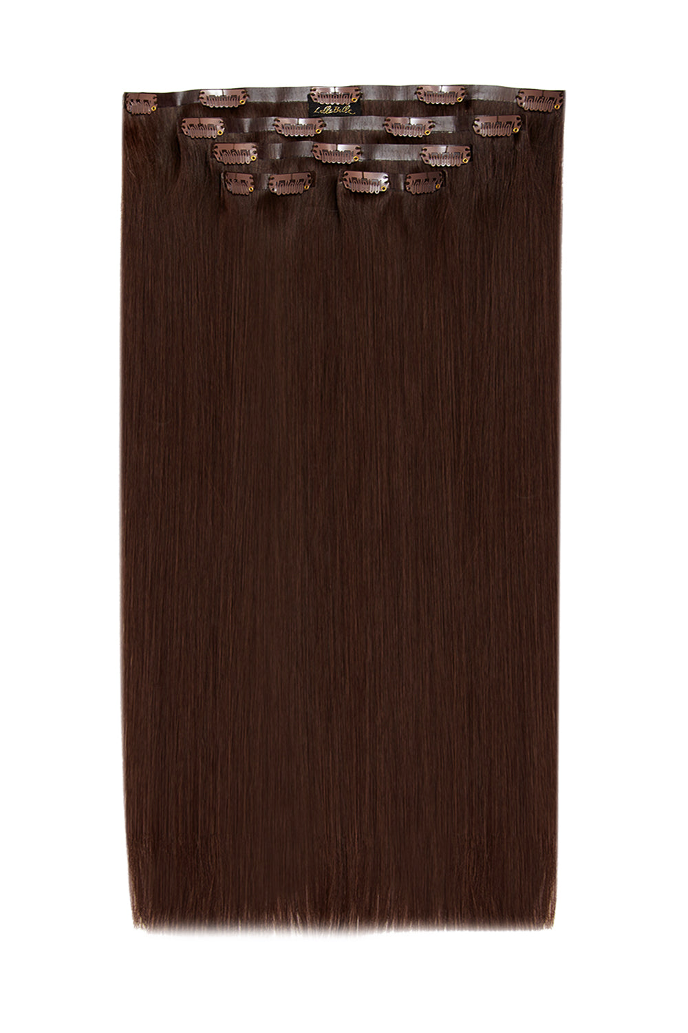 Luxury Gold 18" 150g 5 Piece Human Hair Extensions - BROWNS | WARM BRUNETTE #1