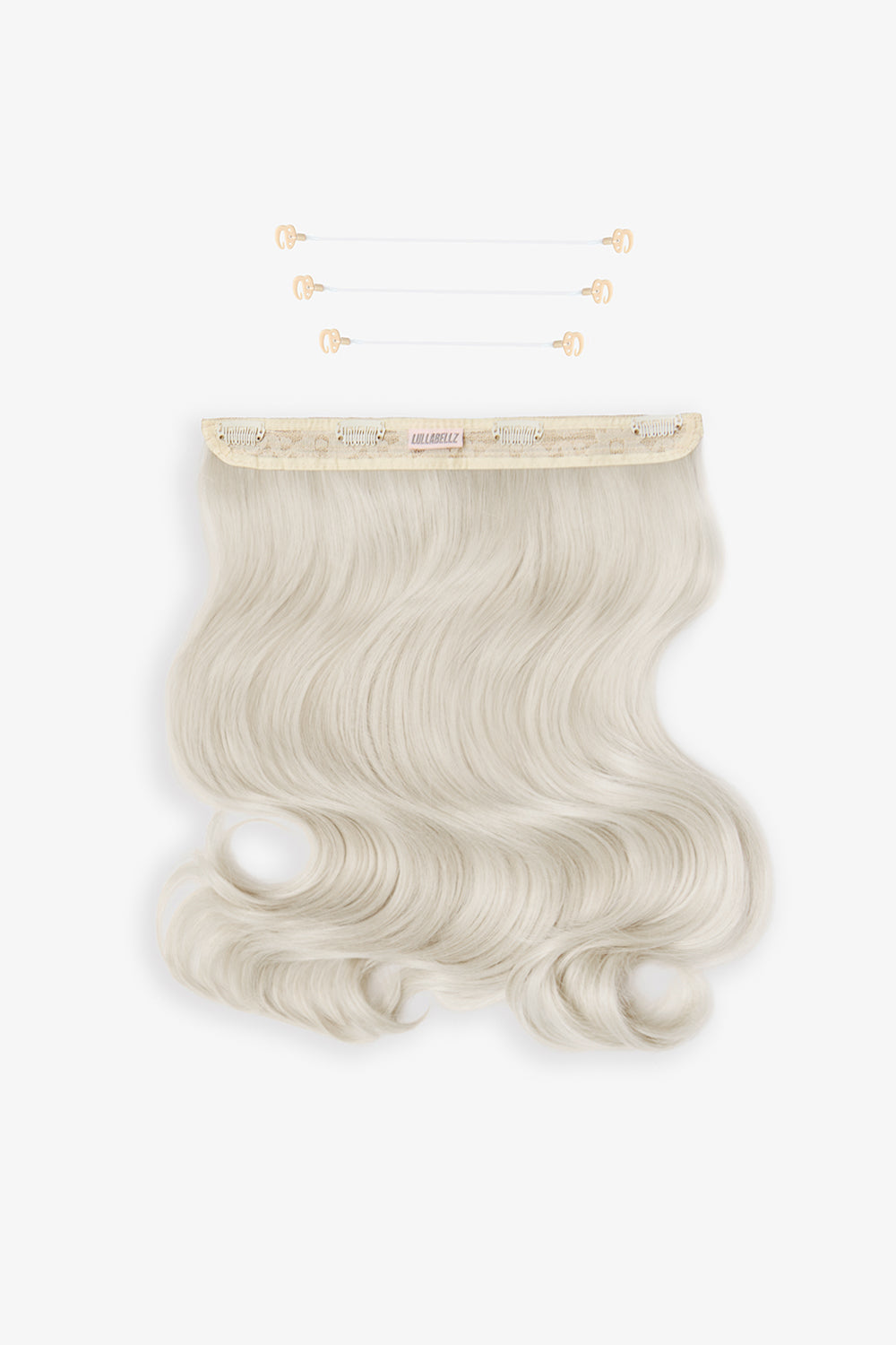 18” 1 Piece Hidden Halo Blow Dry Hair Extensions - BLONDES | BLEACH BLONDE #1
