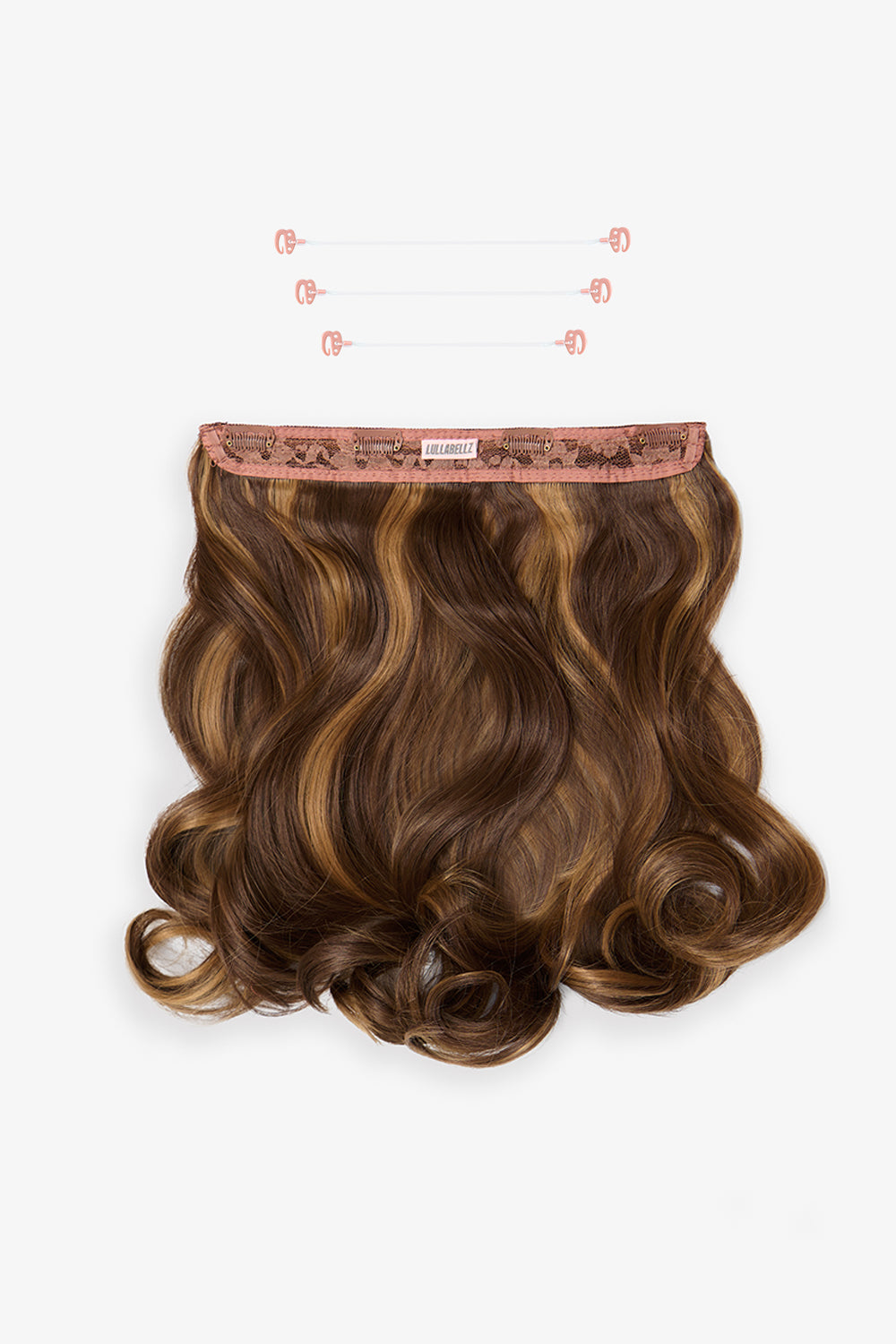 18” 1 Piece Hidden Halo Blow Dry Hair Extensions - BROWNS | BLONDETTE #1