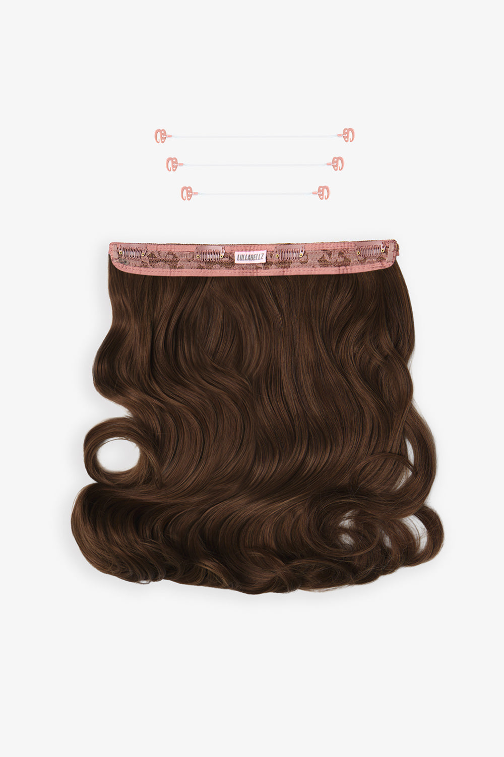 18” 1 Piece Hidden Halo Blow Dry Hair Extensions - BROWNS | CHESTNUT #2
