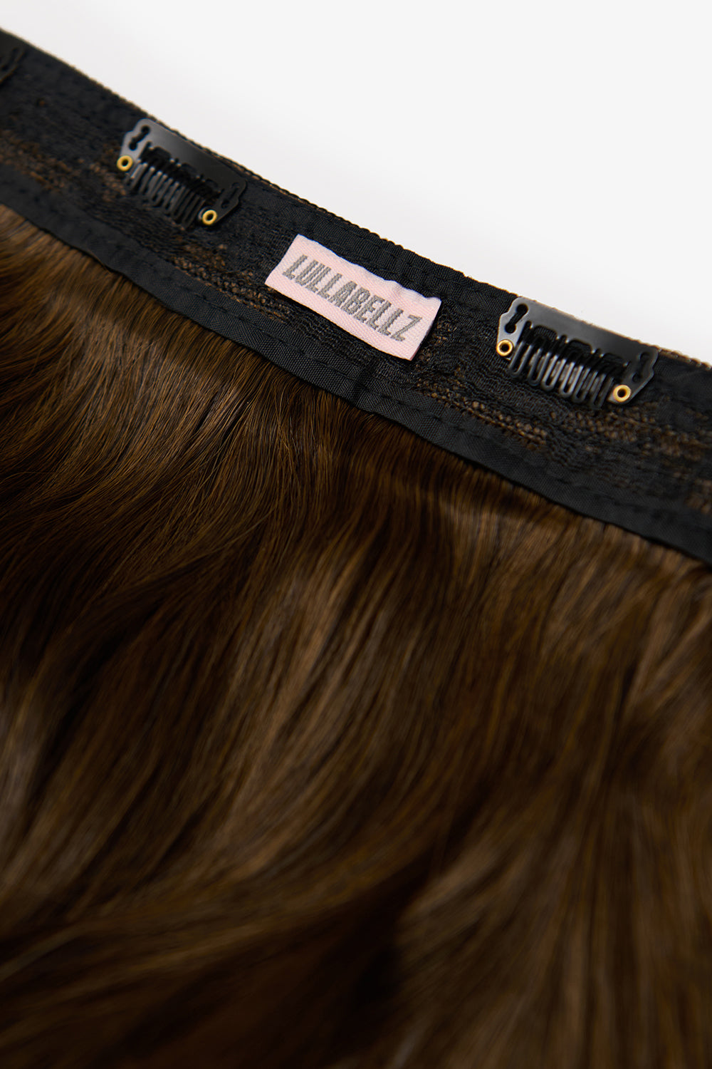 18” 1 Piece Hidden Halo Blow Dry Hair Extensions - BROWNS | DARK BROWN & CARAMEL #4