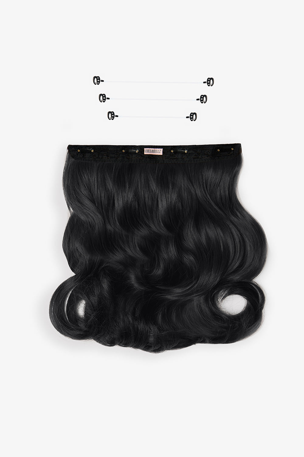 18” 1 Piece Hidden Halo Blow Dry Hair Extensions - BLACKS | JET BLACK #1