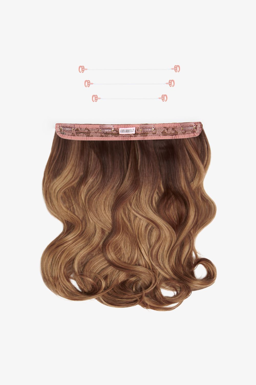 18” 1 Piece Hidden Halo Blow Dry Hair Extensions - BROWNS | ROOTED MELLOW BROWN #1