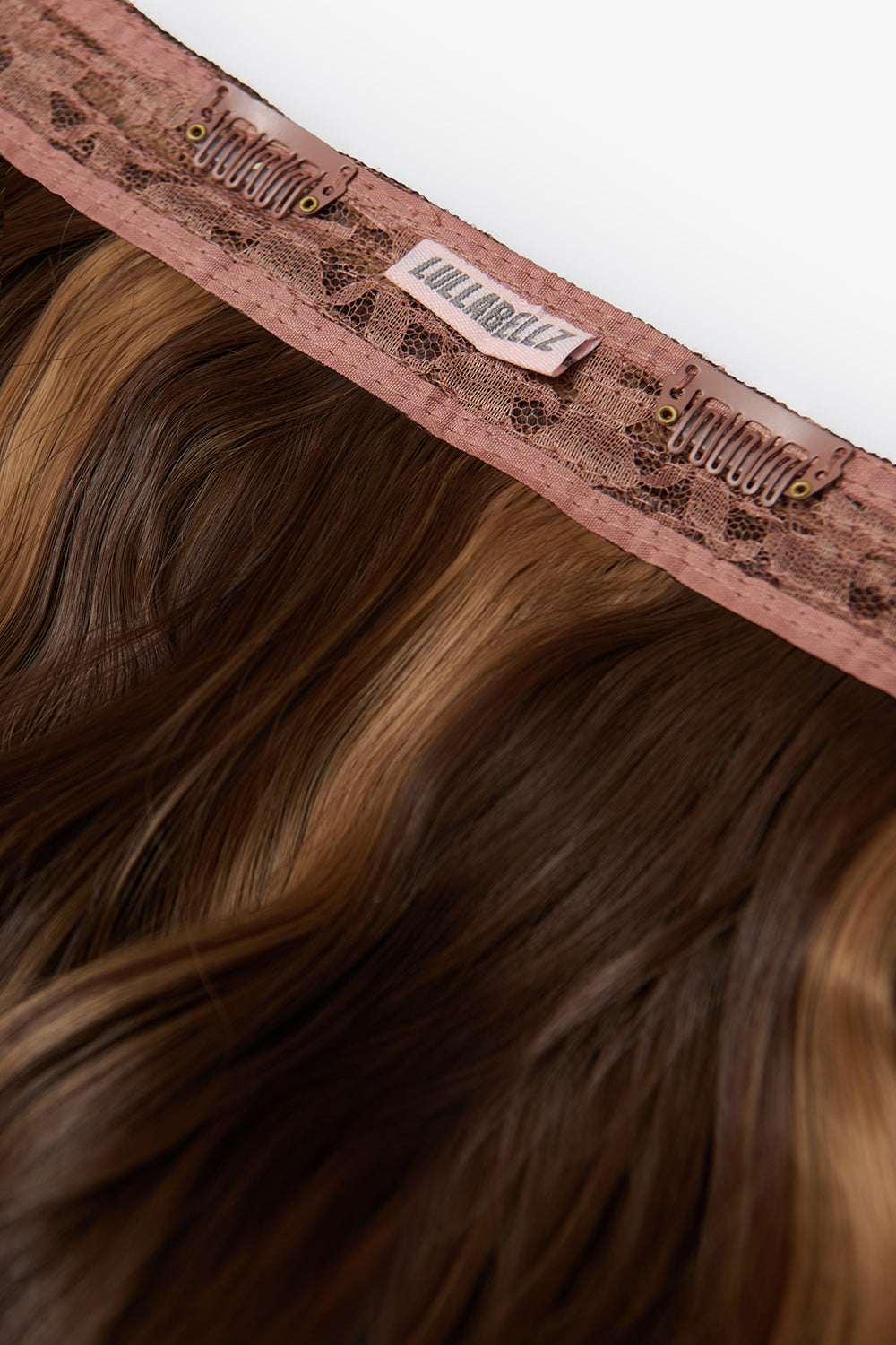 18” 1 Piece Hidden Halo Brushed Out Wave Hair Extensions - BROWNS | BLONDETTE #2