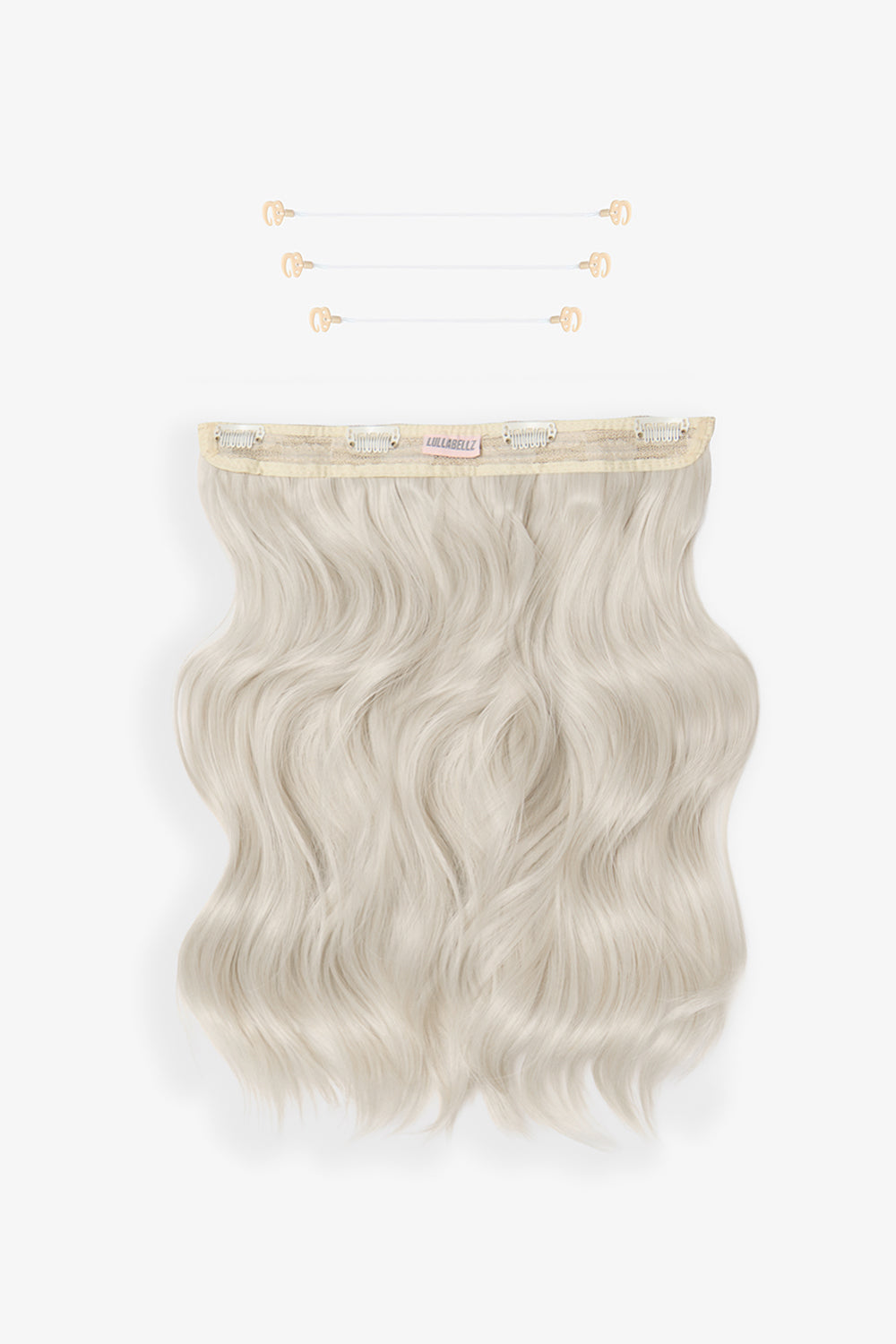 18” 1 Piece Hidden Halo Brushed Out Wave Hair Extensions - BLONDES | BLEACH BLONDE #1