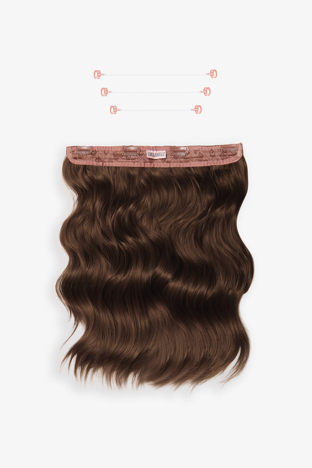18” 1 Piece Hidden Halo Brushed Out Wave Hair Extensions - BROWNS | CHESTNUT #1