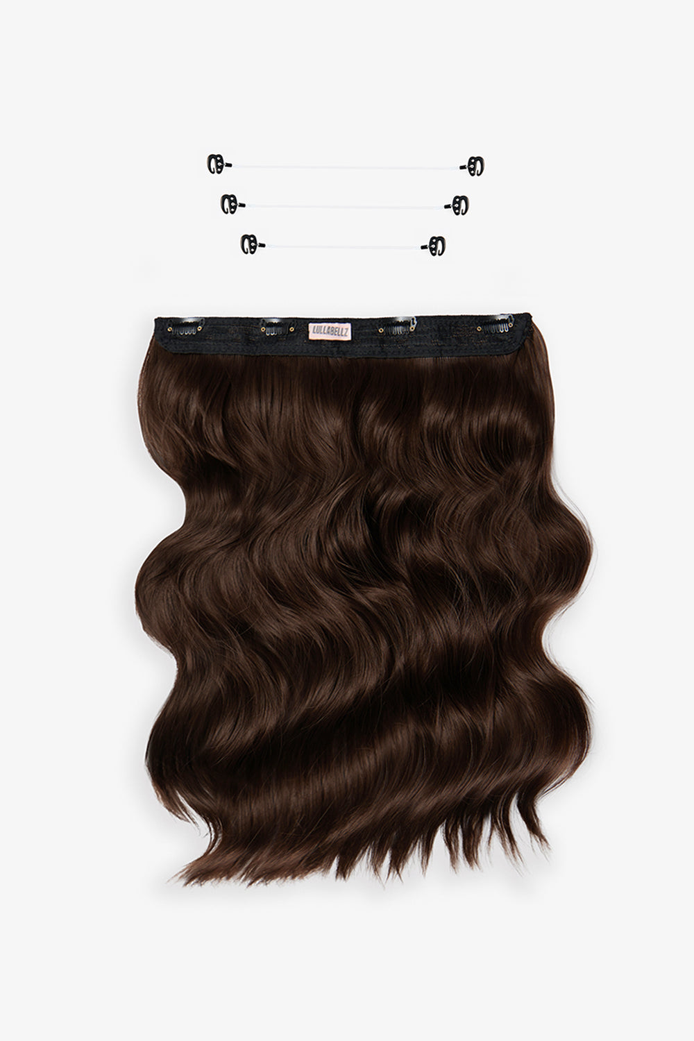 18” 1 Piece Hidden Halo Brushed Out Wave Hair Extensions - BROWNS | CHOCOLATE BROWN #2