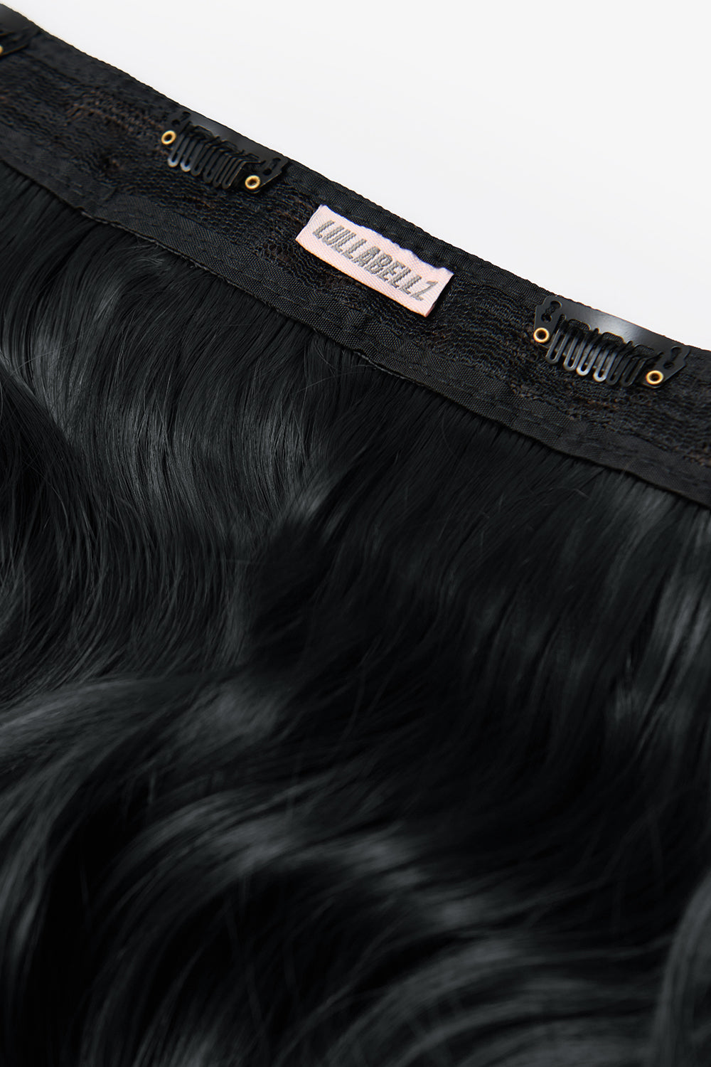 18” 1 Piece Hidden Halo Brushed Out Wave Hair Extensions - BLACKS | JET BLACK #2