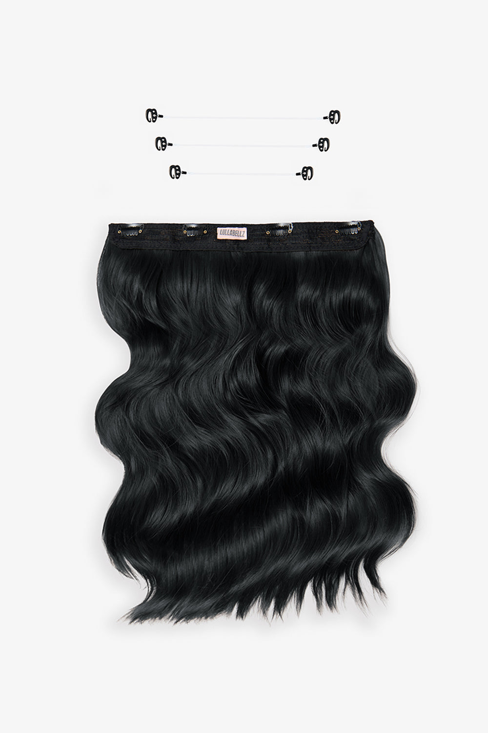 18” 1 Piece Hidden Halo Brushed Out Wave Hair Extensions - BLACKS | JET BLACK #1