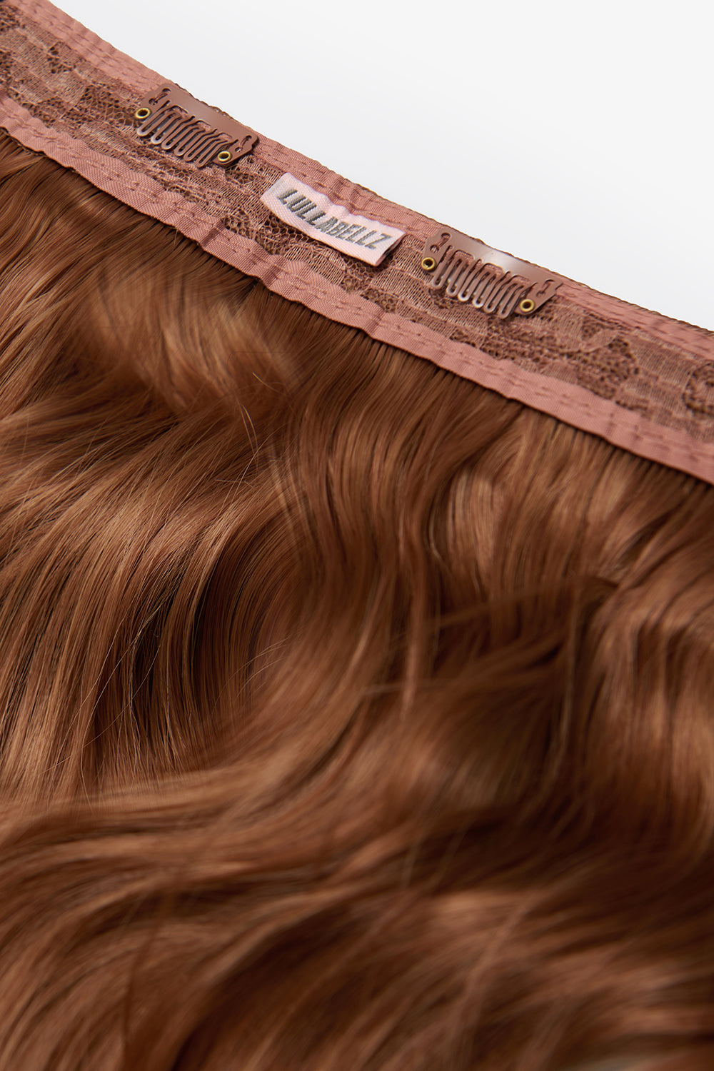 18” 1 Piece Hidden Halo Brushed Out Wave Hair Extensions - REDS | MIXED AUBURN #2