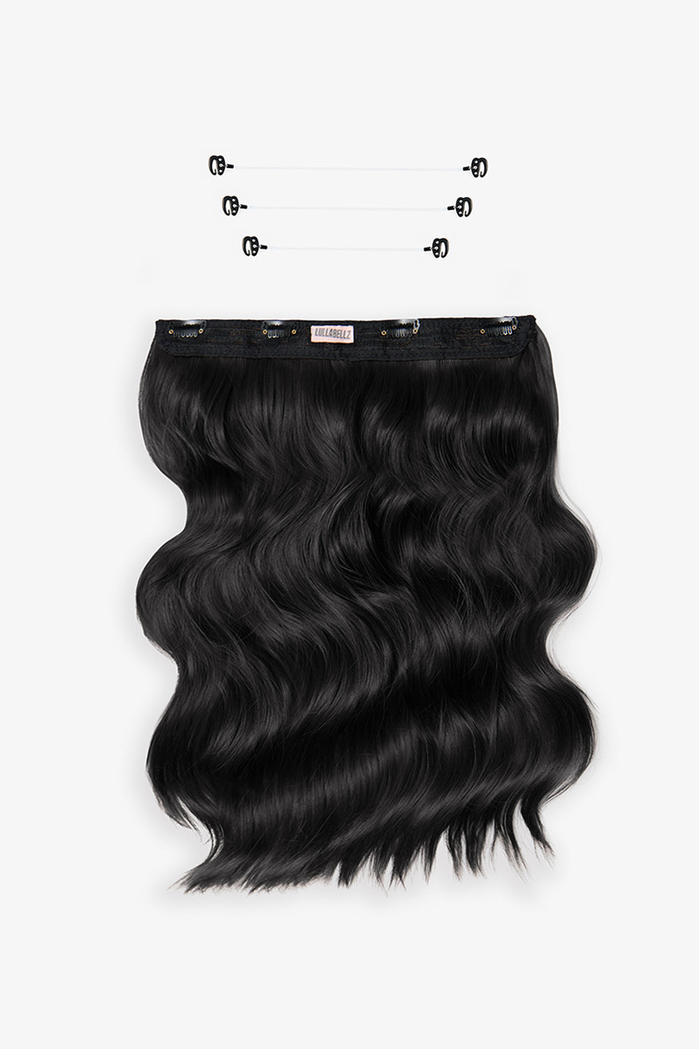 18” 1 Piece Hidden Halo Brushed Out Wave Hair Extensions - BLACKS | NATURAL BLACK #1