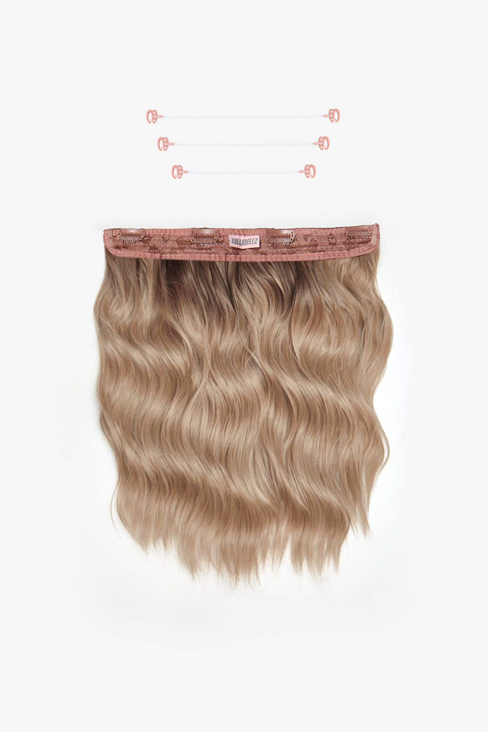 18” 1 Piece Hidden Halo Brushed Out Wave Hair Extensions - BLONDES | ROOTED CALIFORNIA BLONDE #1