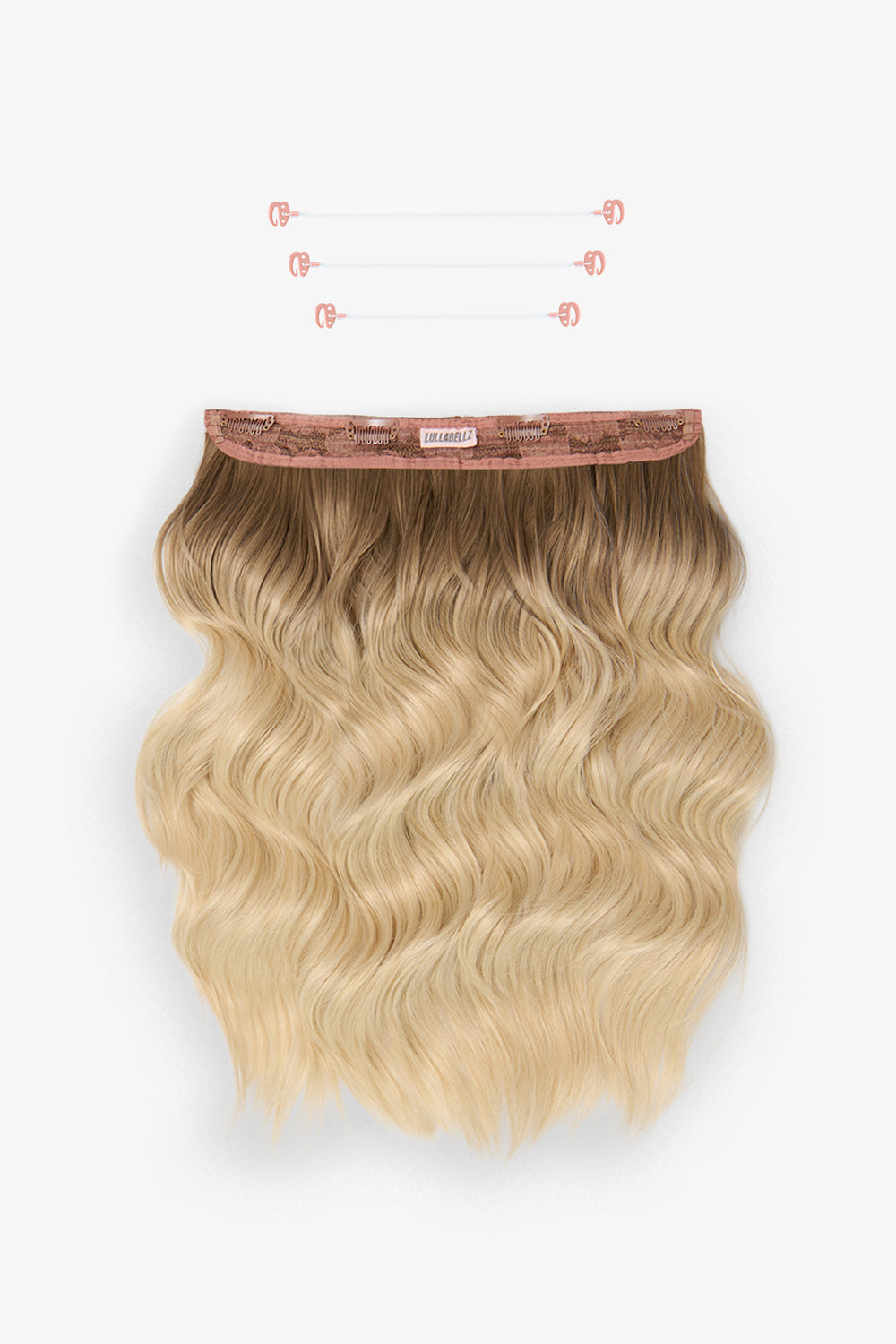 18” 1 Piece Hidden Halo Brushed Out Wave Hair Extensions - BLONDES | ROOTED LIGHT BLONDE #1